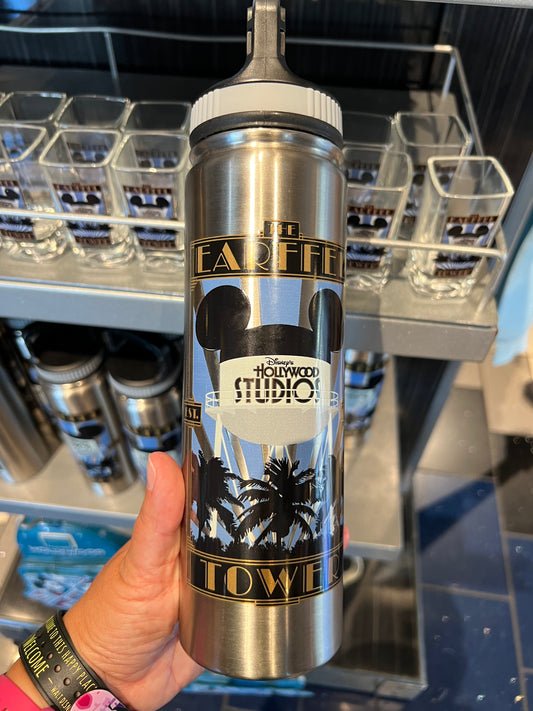 Hollywood Studios Earffel Tower Metal Water Bottle