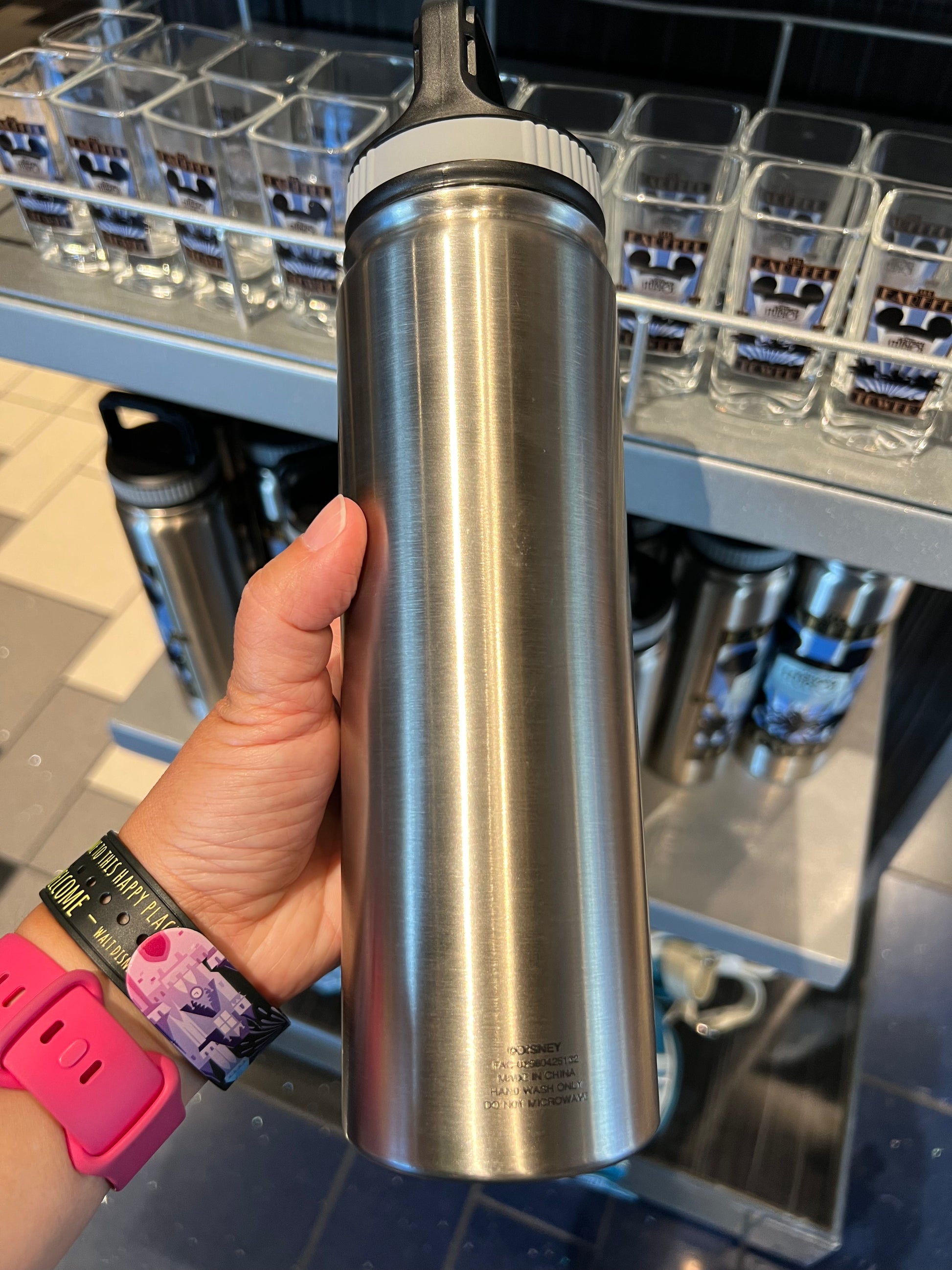 Hollywood Studios Earffel Tower Metal Water Bottle