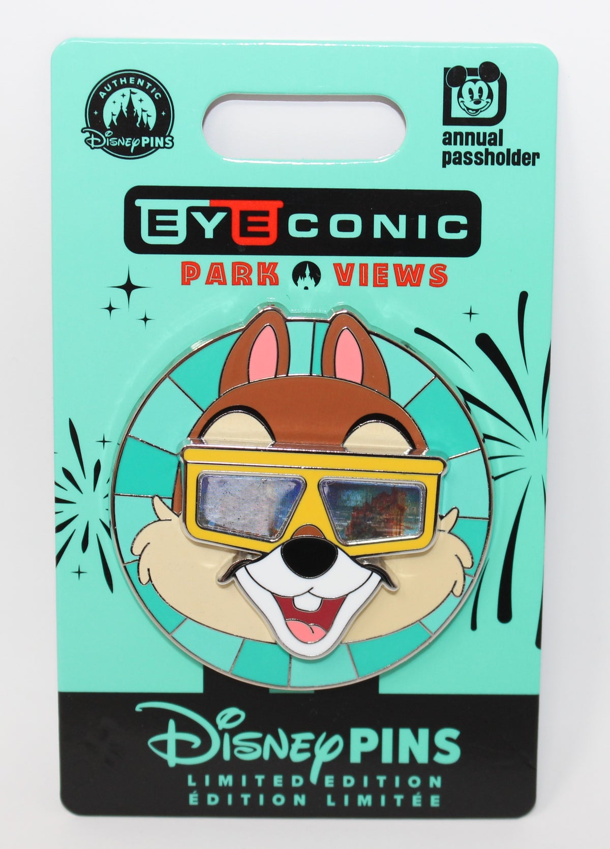 Chip Hollywood Studios Eyeconic Quarterly Series Passholder Disney Pin