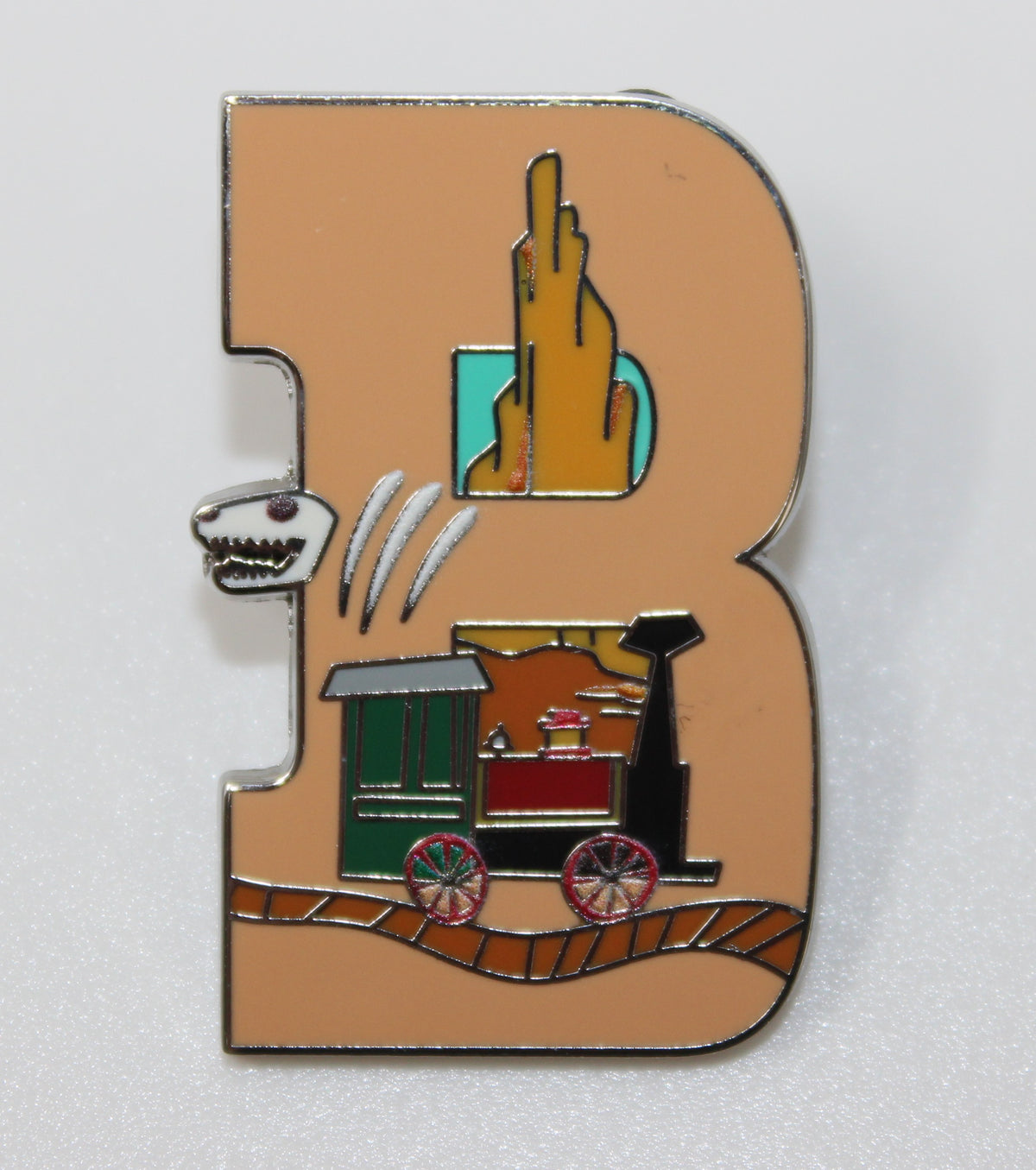 Big Thunder Mountain B Attraction Alphabet Mystery Disney Pin