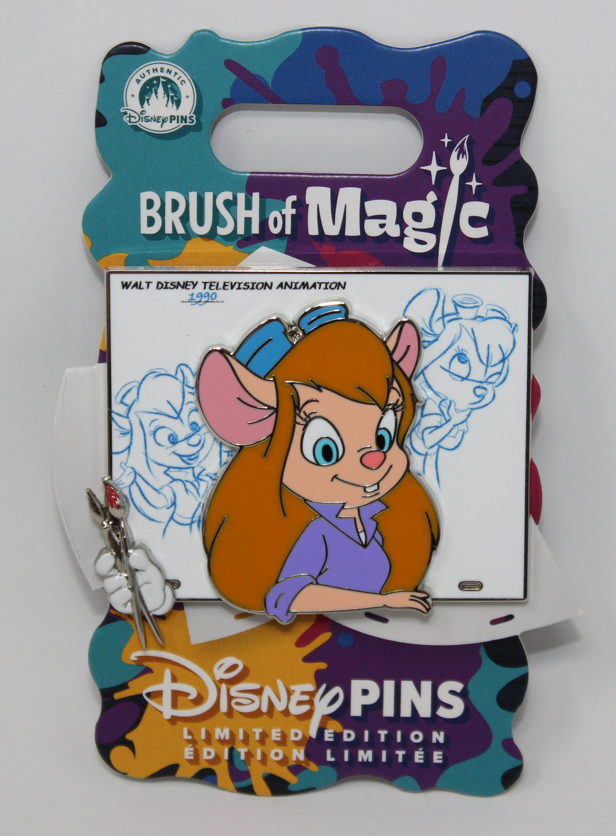 Gadget Brush of Magic Limited Edition Disney Pin