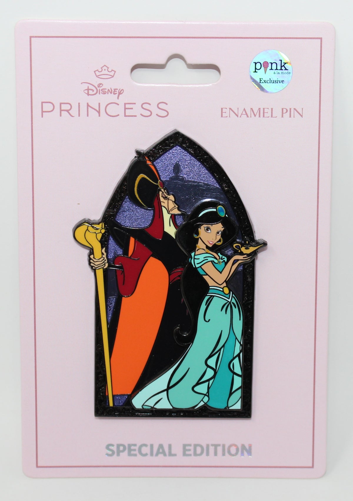 Jasmine & Jafar Good vs. Evil Pink a la Mode Disney Pin