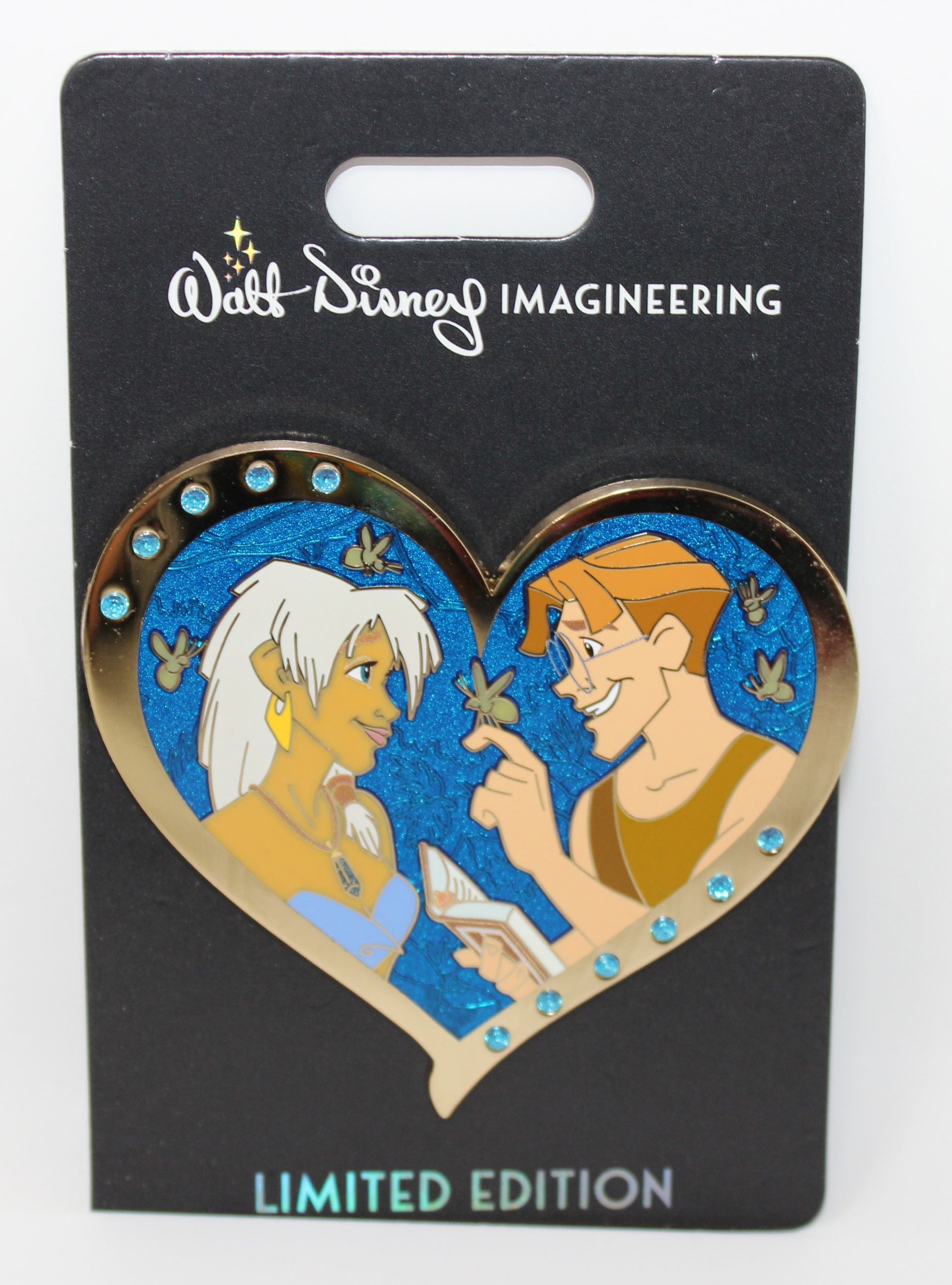 Kida & Milo WDI Valentine's Day 2025 Gem Hearts Disney Pin