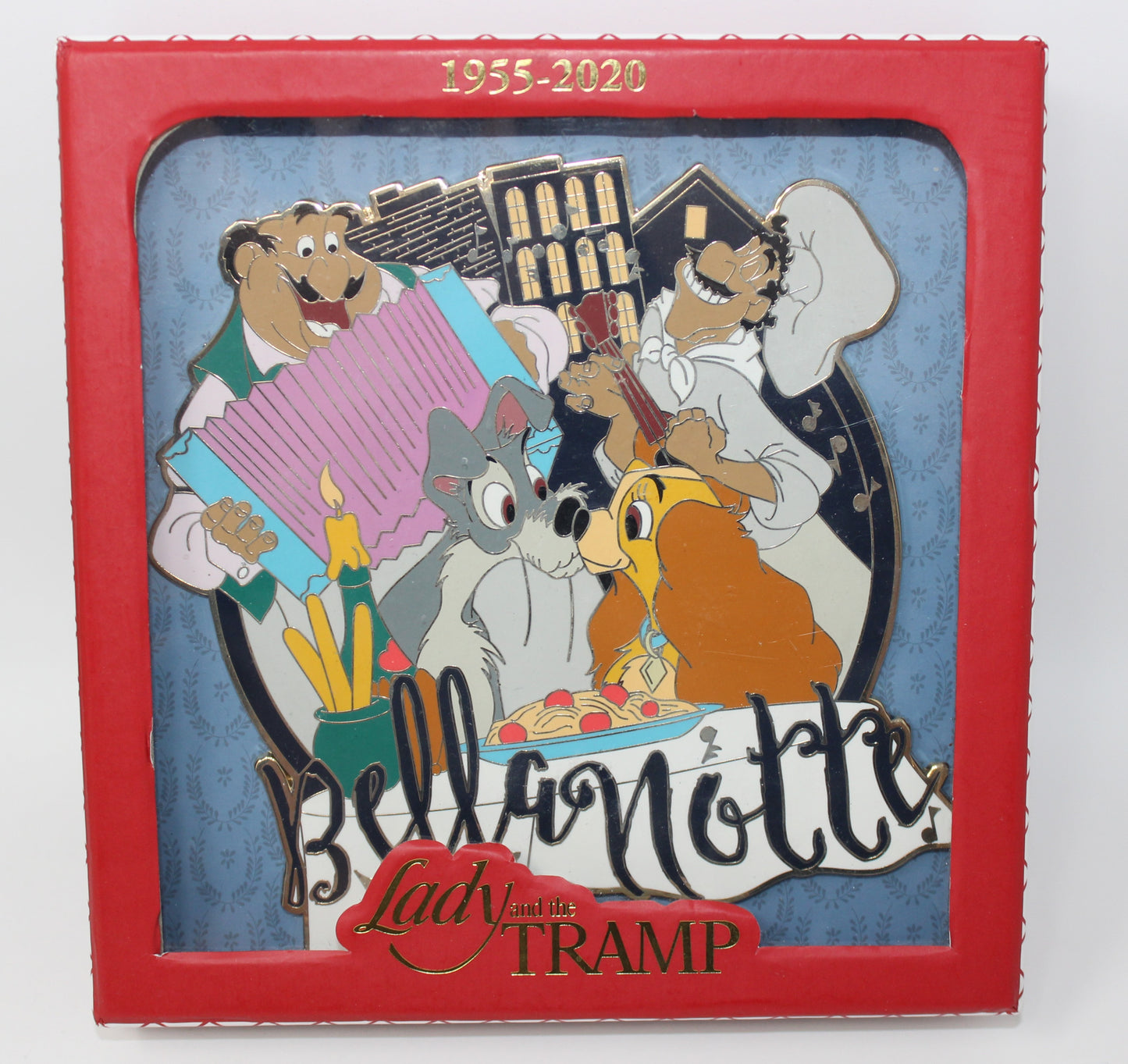 Lady & the Tramp 65th Anniversary Jumbo Disney Pin
