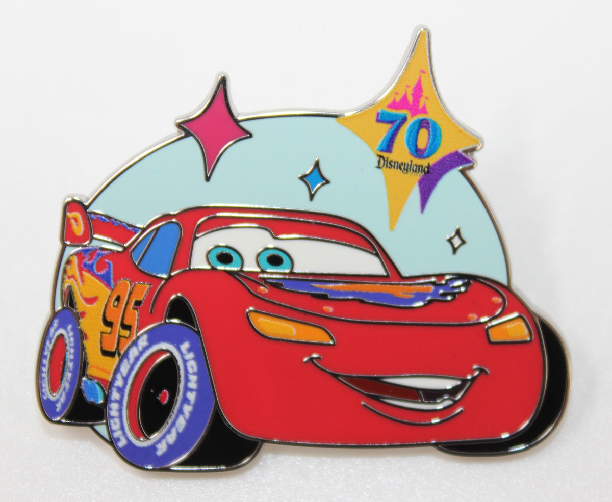 Lightning McQueen Disneyland 70th Anniversary Mystery Disney Pin
