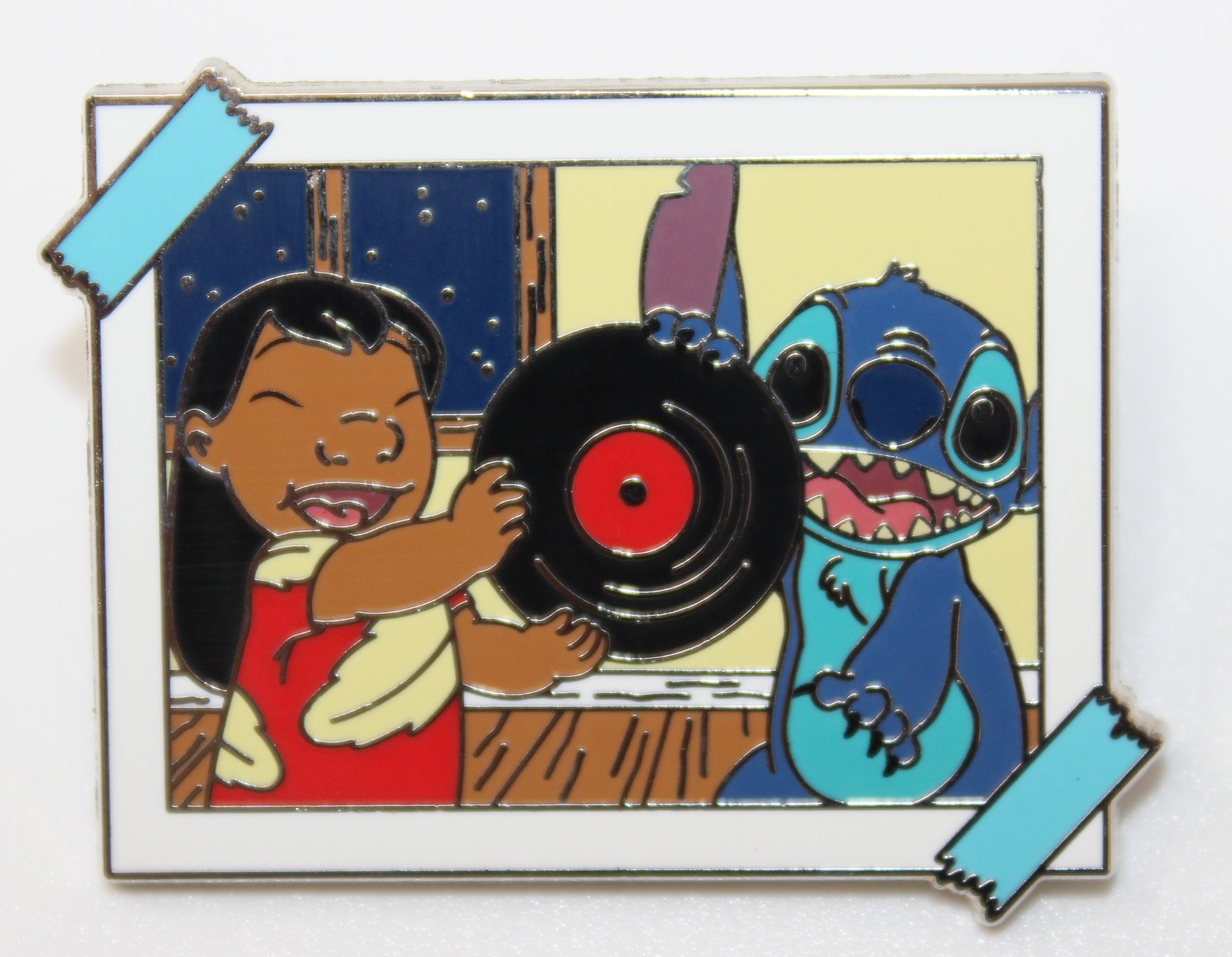 Lilo & Stitch with Record Stitch Photos Mystery Disney Pin