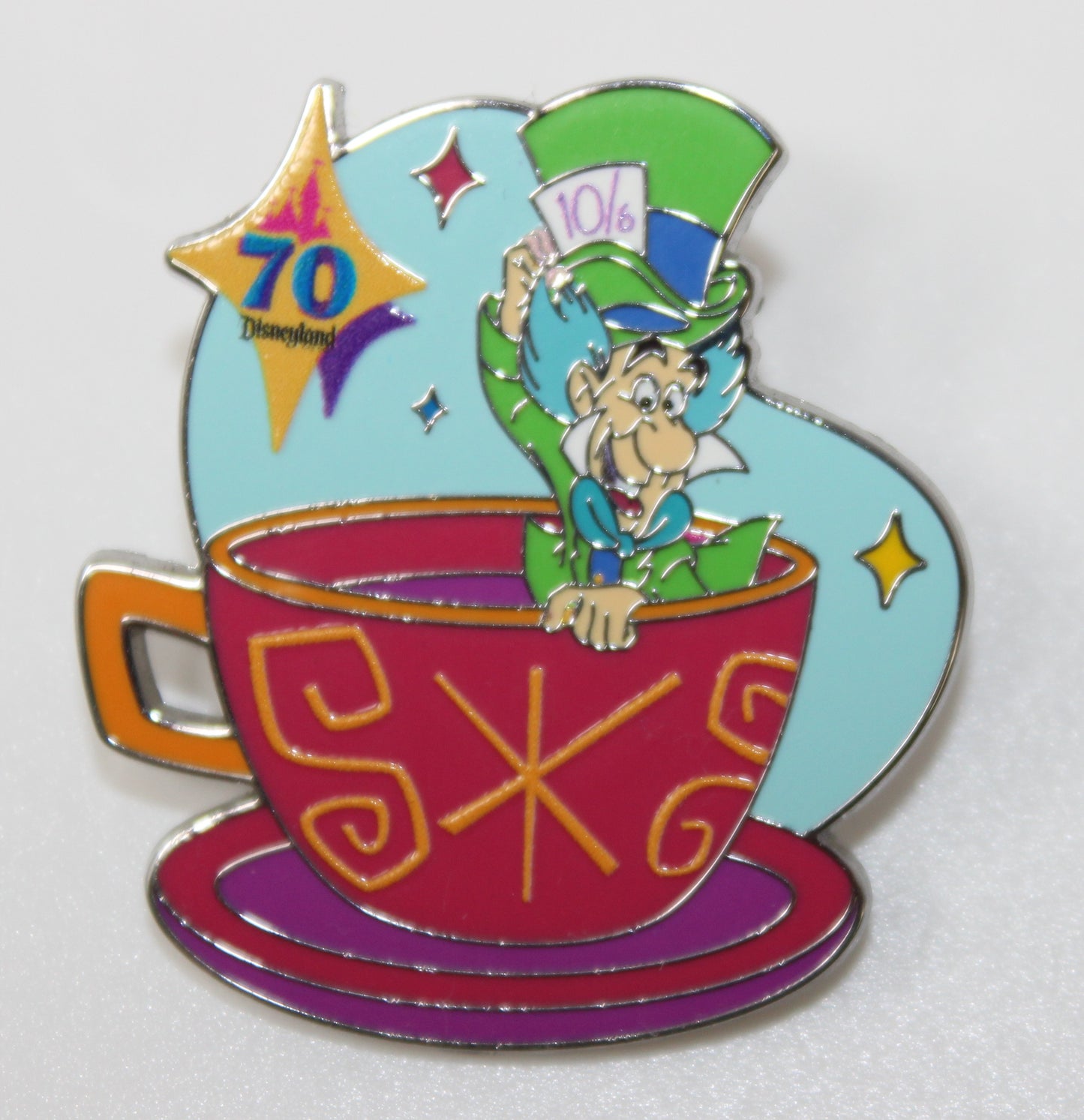 Mad Hatter Disneyland 70th Anniversary Mystery Disney Pin