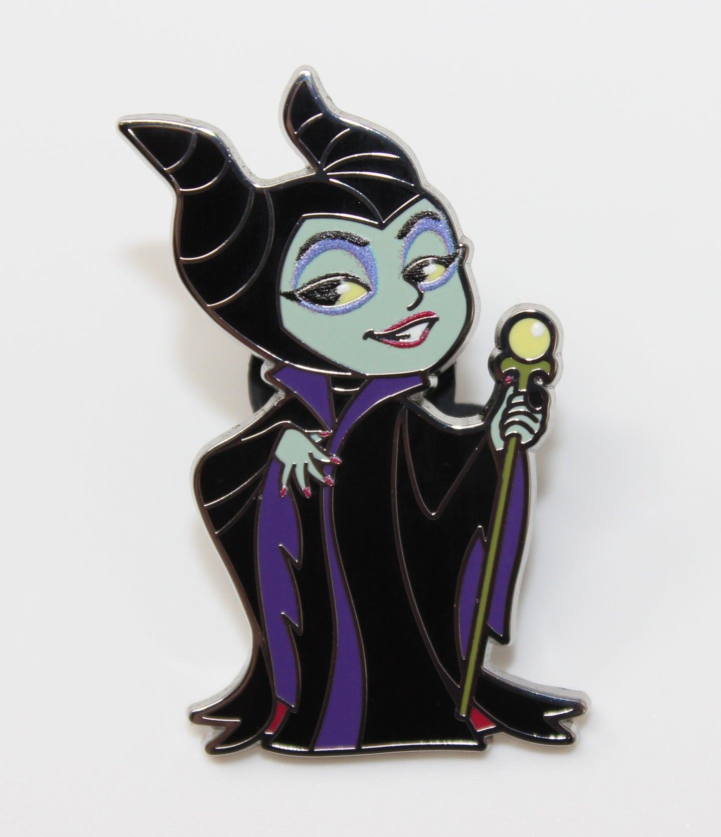 Maleficent Chibi Villians Booster Disney Pin