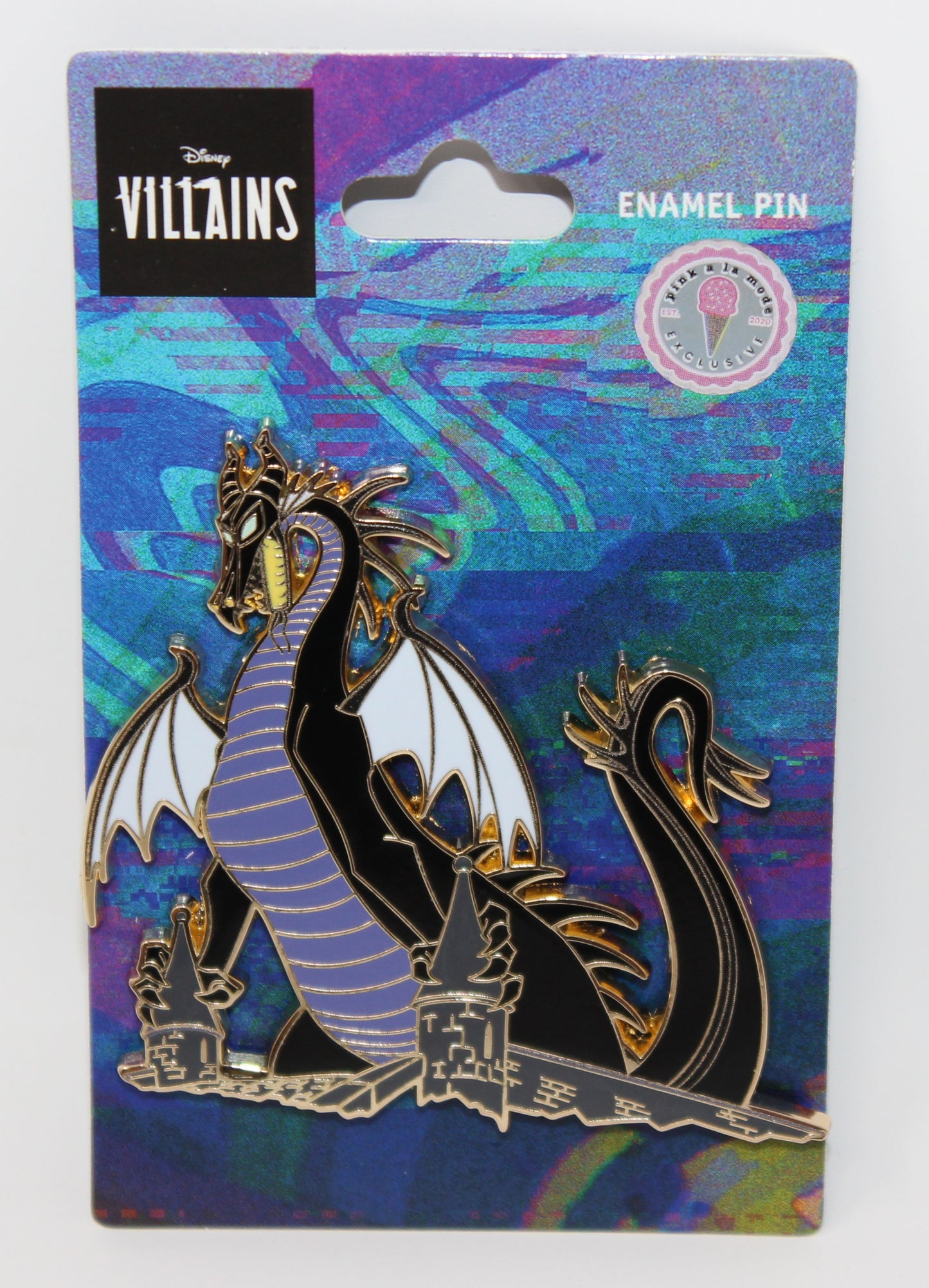 Maleficent Dragon Pink a la Mode Disney Pin