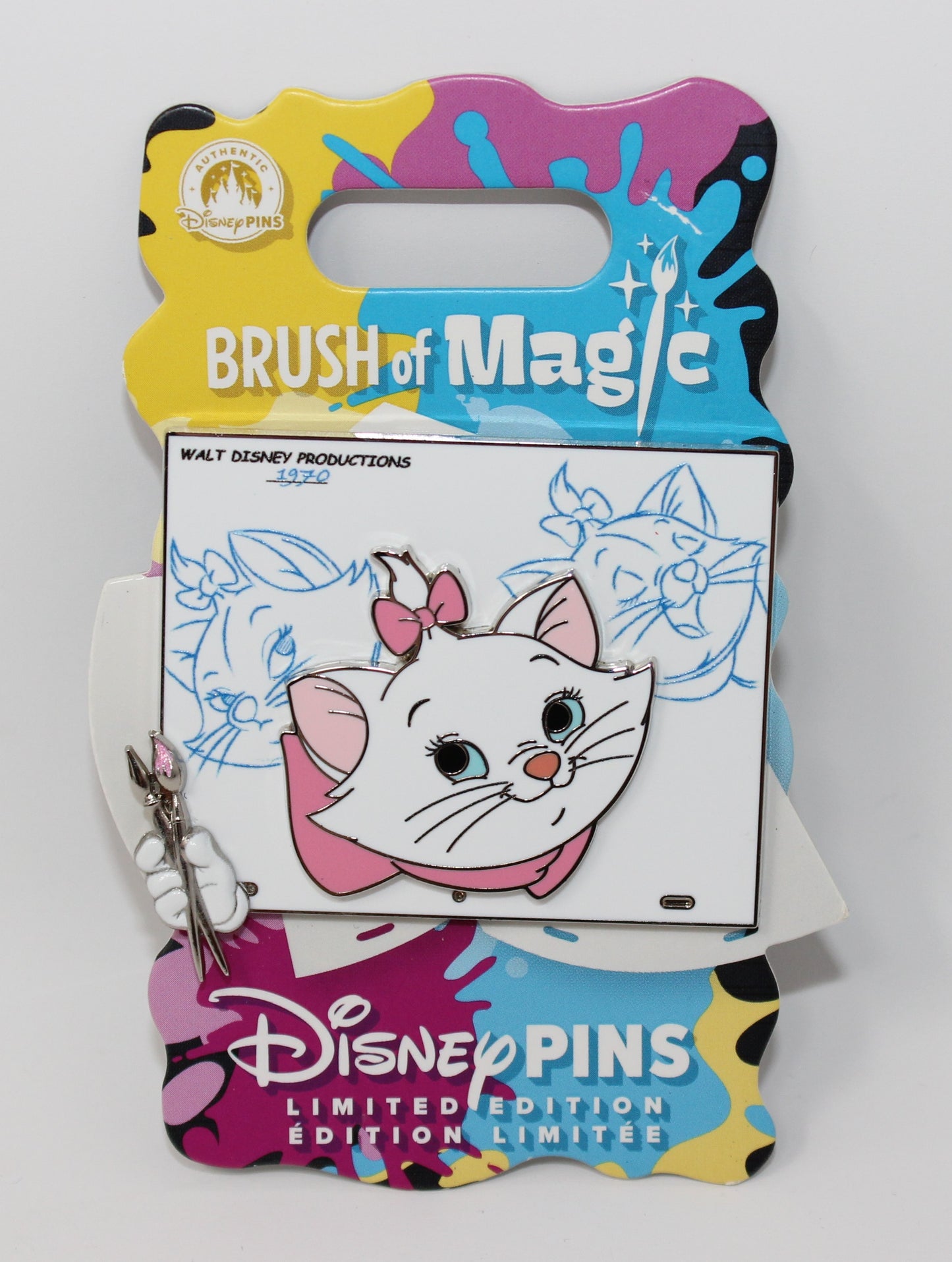Marie Brush of Magic Limited Edition Disney Pin