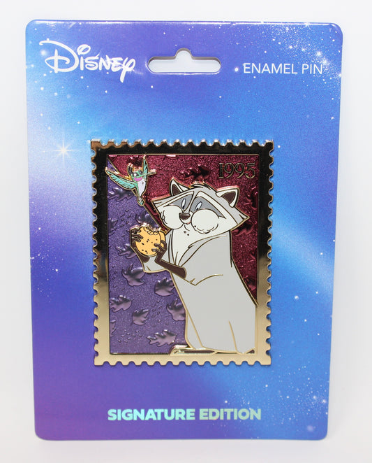 Meeko & Flit Royal Stamps Pink a la Mode Disney Pin