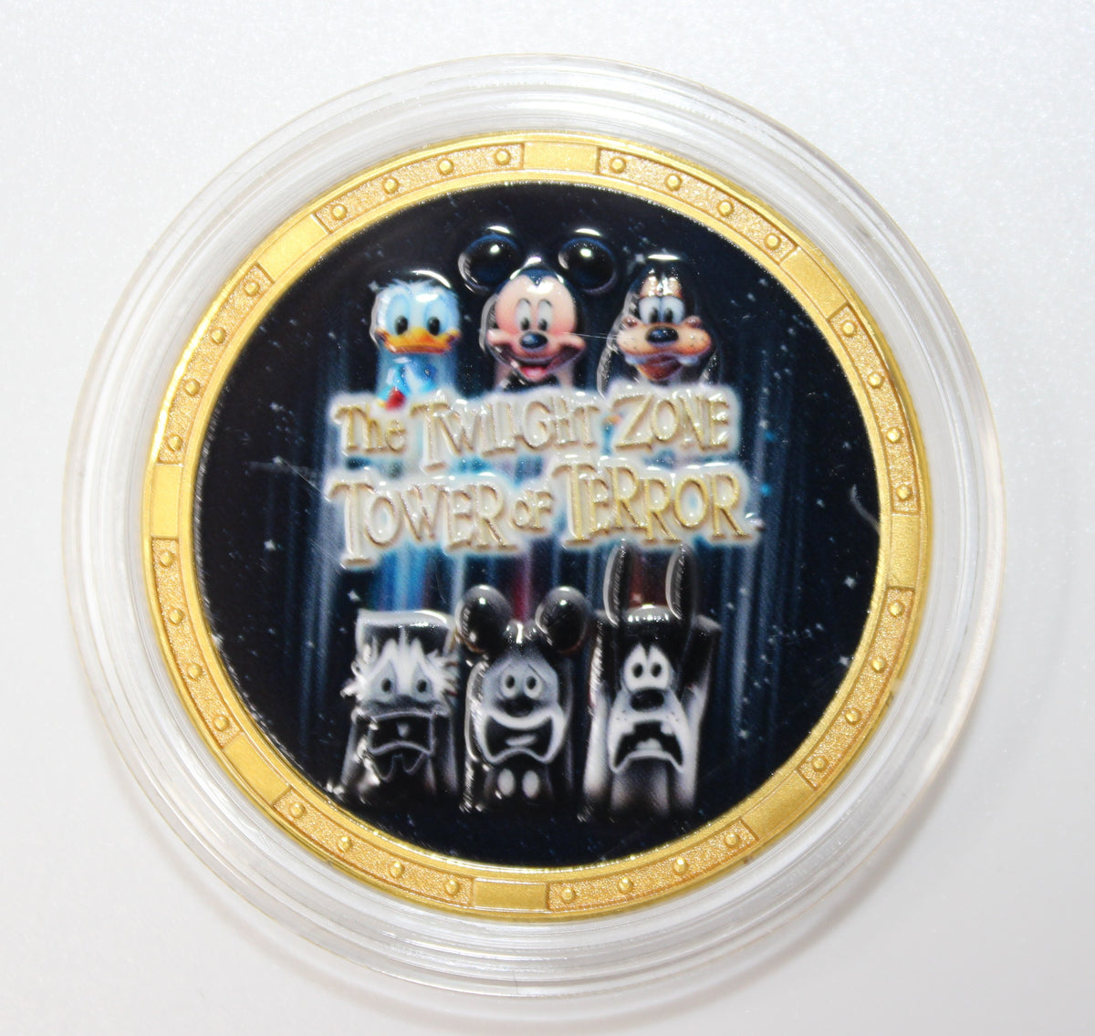 Mickey Donald & Goofy Tower of Terror Disney Medallion