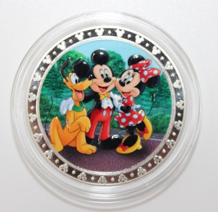 Mickey Minnie & Pluto Walt Disney World Disney Medallion