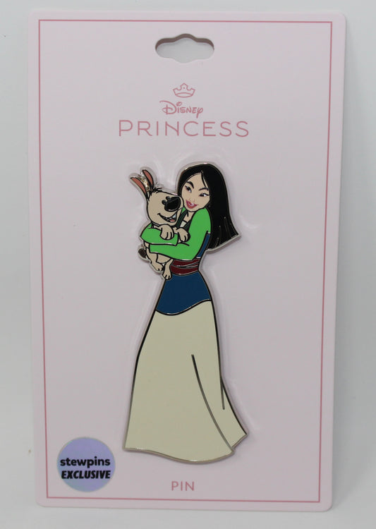 Mulan & Little Brother StewPins Exclusive Princesses and Pals Disney Pin