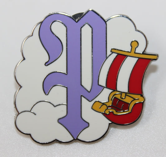 Peter Pan's Flight P Attraction Alphabet Mystery Disney Pin