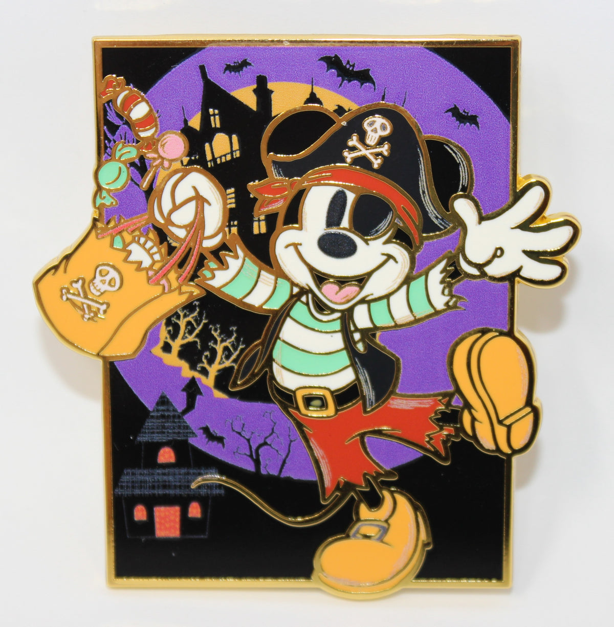 Pirate Mickey Mouse It's Halloween Everybody Pink a la Mode Mystery Disney Pin