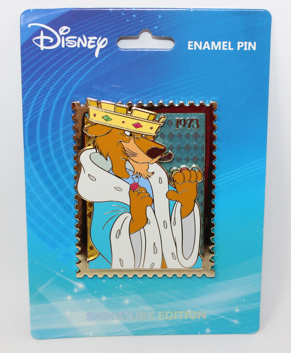 Prince John Royal Stamps Pink a la Mode Signature Edition Disney Pin