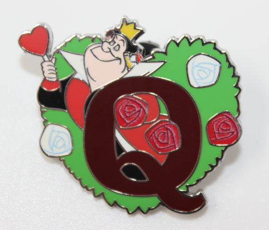Queen of Hearts Q Attraction Alphabet Mystery Disney Pin