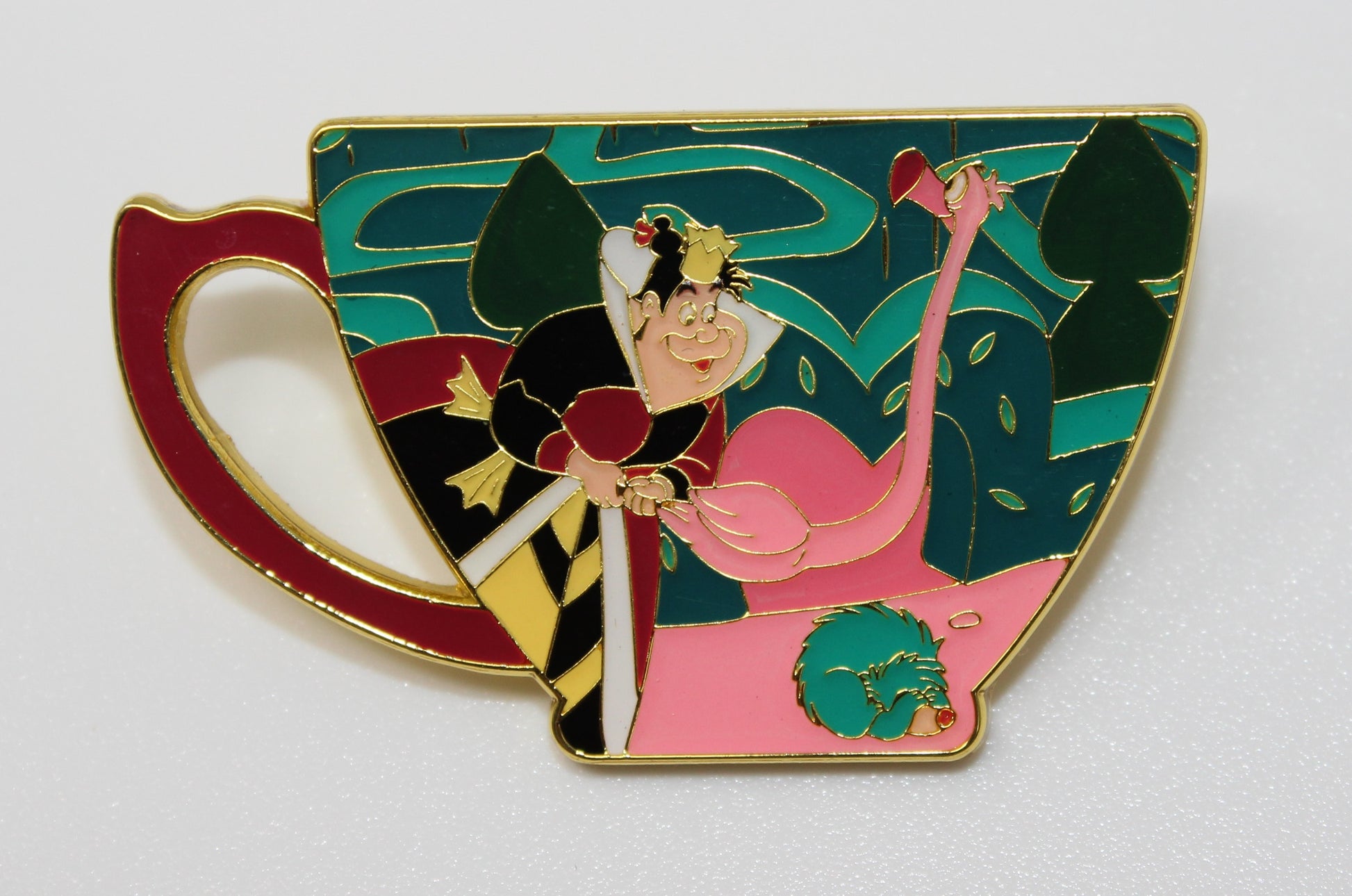 Queen of Hearts Teacup Alice in Wonderland Teacup Mystery Loungefly Pin