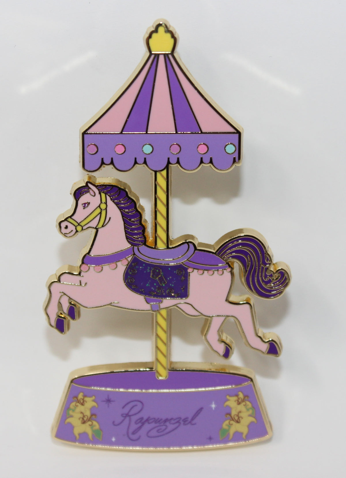 Rapunzel Disney Princess Royal Carousel Pink a la Mode Mystery Disney Pin