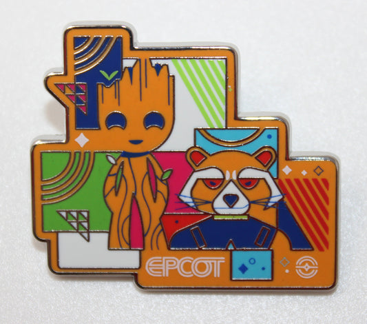 Rocket Racoon & Groot Epcot Mystery Disney Pin