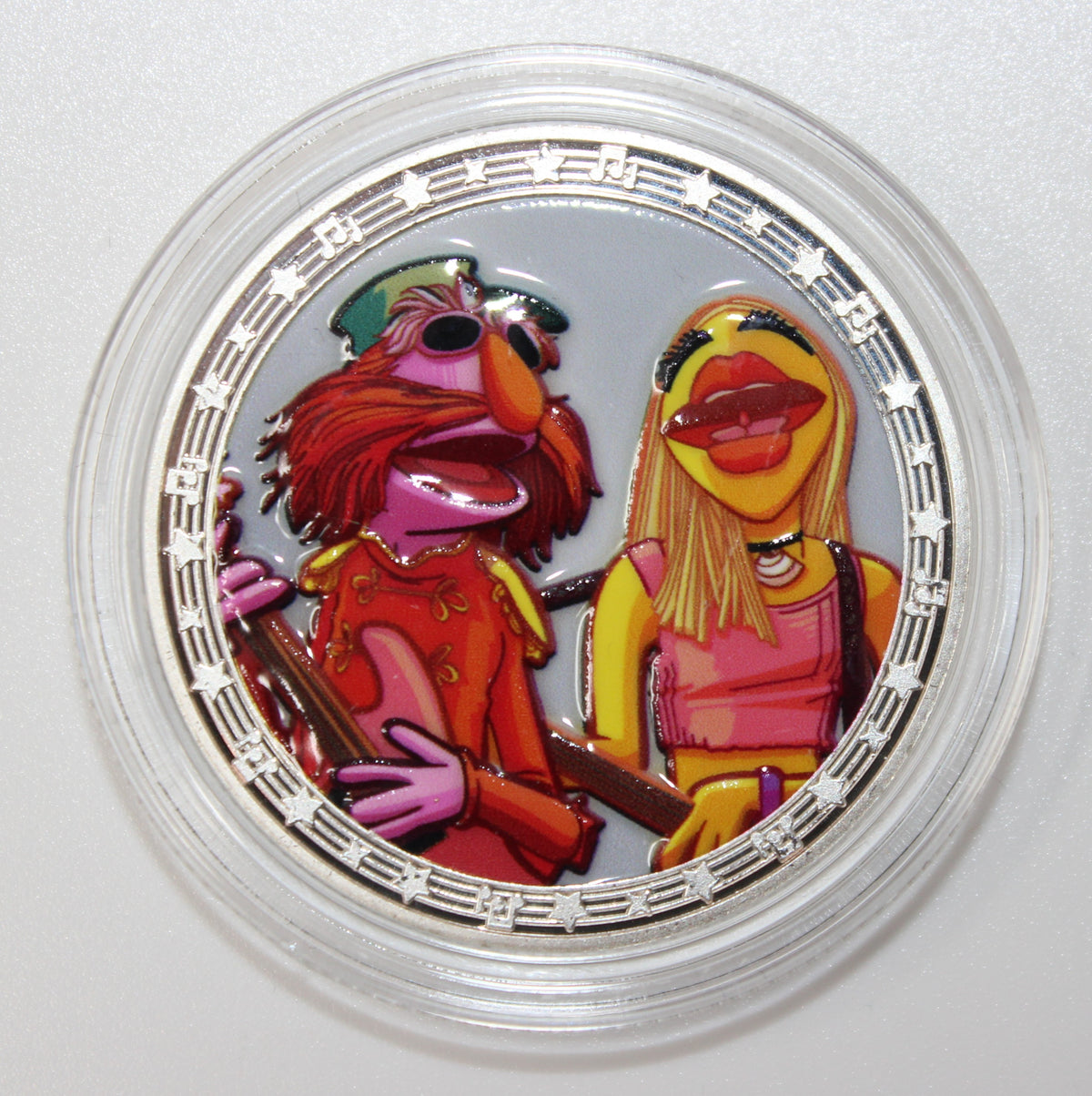 Sgt. Floyd Pepper & Janice Muppets Rock 'n' Rollercoaster Disney Medallion
