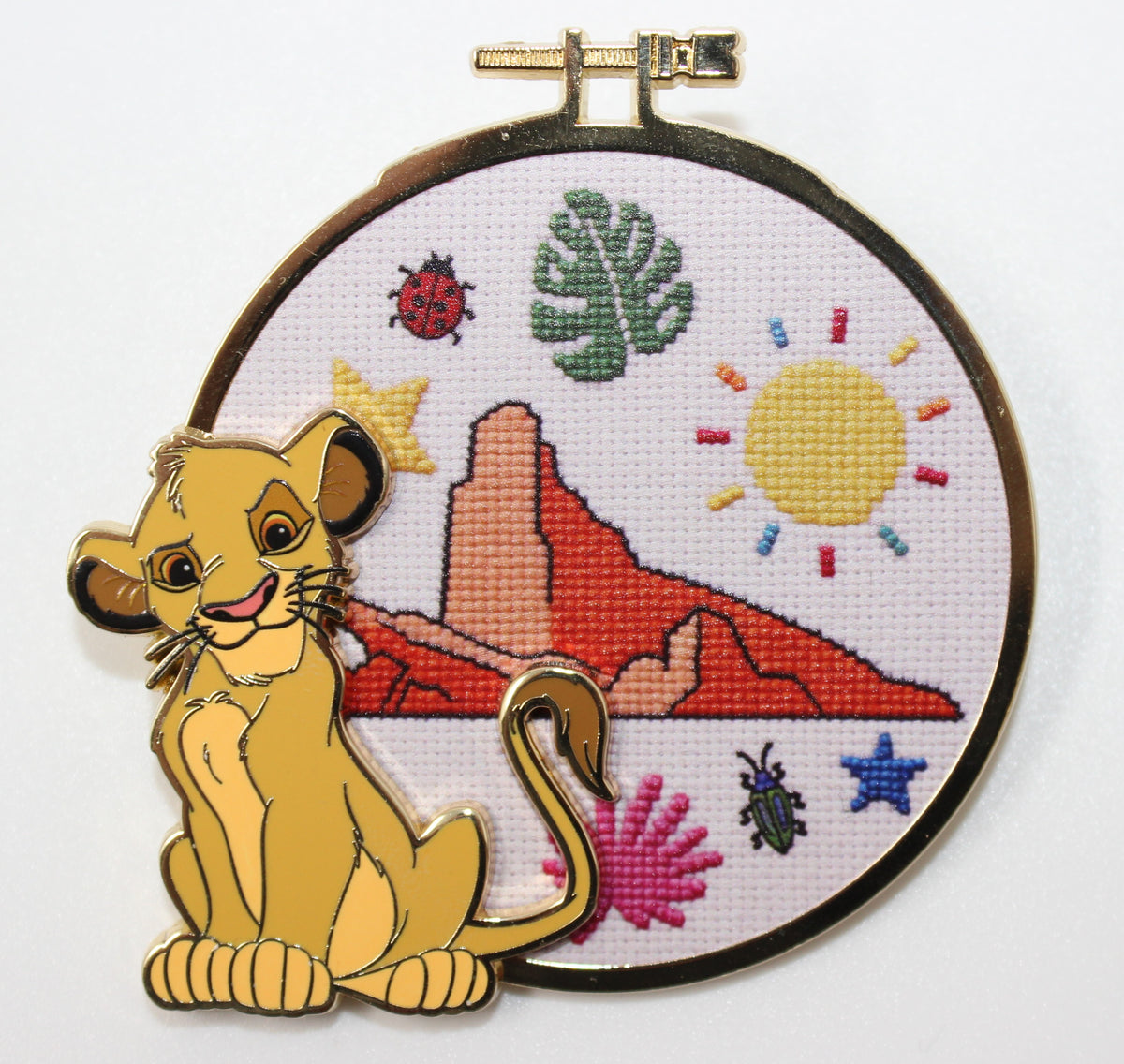 Simba Disney Classics Cross Stitch Pink a la Mode Jumbo Mystery Pin
