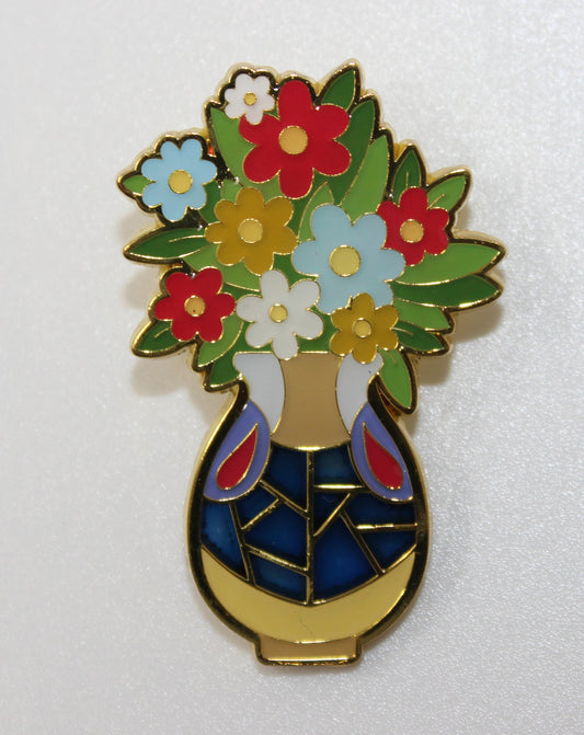 Snow White Disney Princess Flower Vase Stained Glass Mystery Loungefly Pin