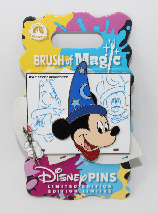 Sorcerer Mickey Brush of Magic Limited Edition Disney Pin
