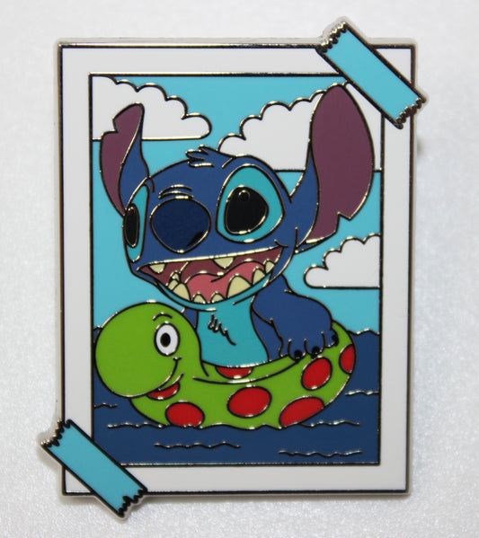 Stitch with Pool Float Stitch Photos Mystery Disney Pin