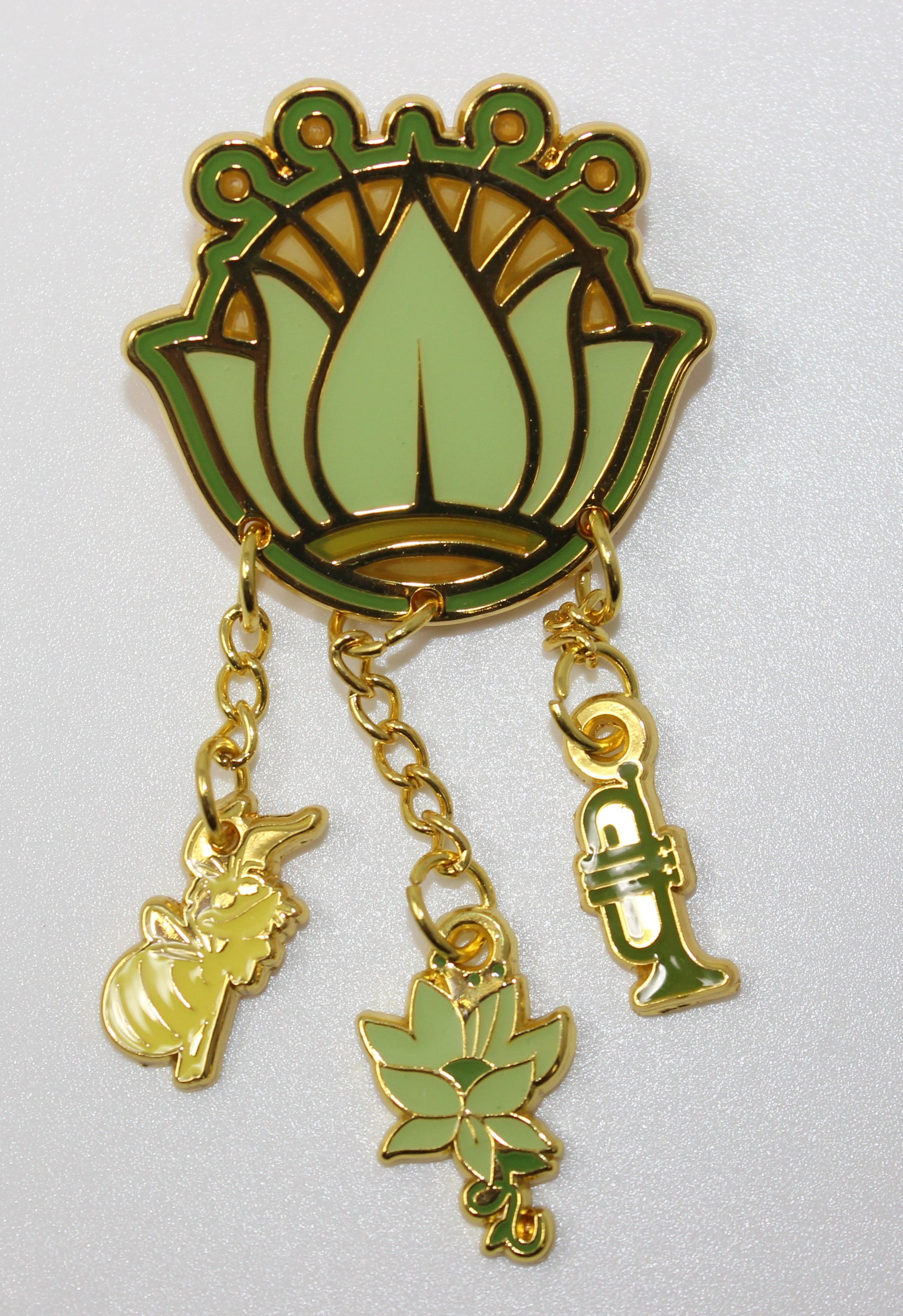 Tiana Disney Princess Stained Glass Dangling Charms Mystery BoxLunch Pin