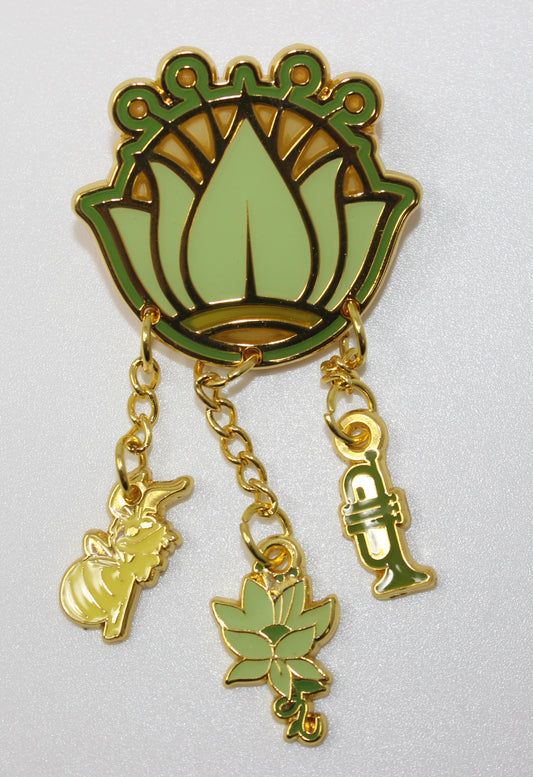 Tiana Disney Princess Stained Glass Dangling Charms Mystery BoxLunch Pin