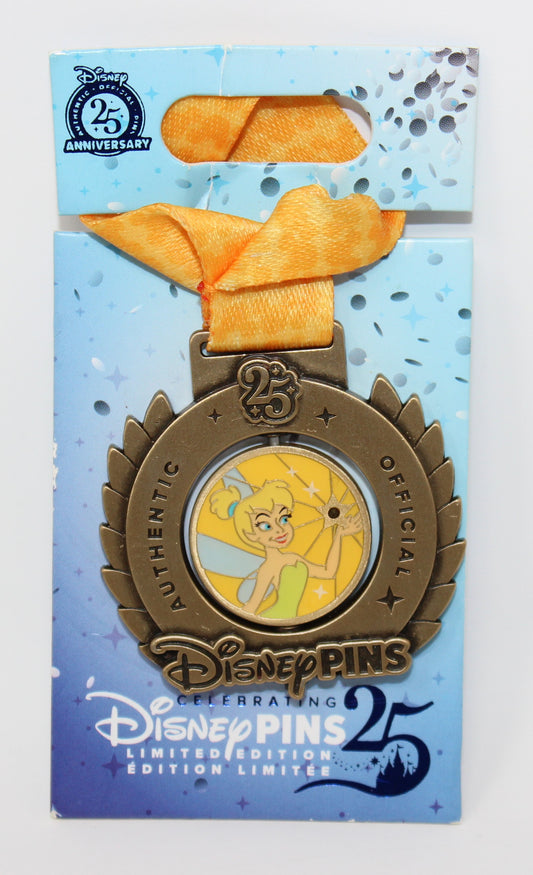 Tinker Bell Medal Pin Trading 25th Anniversary Disney Pin