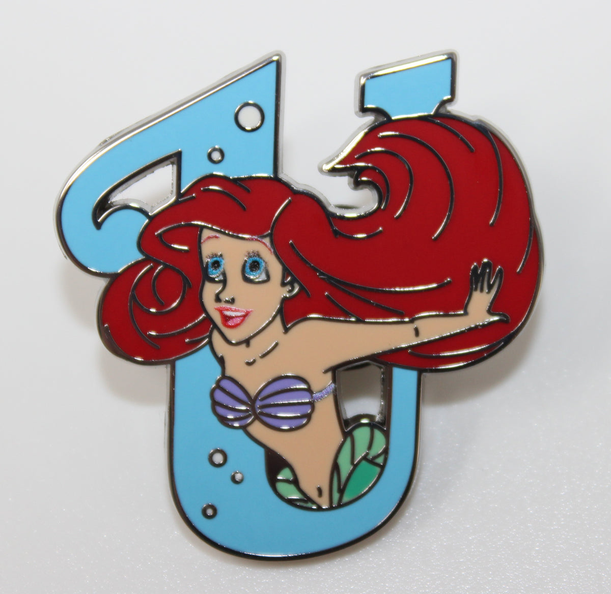 Under the Sea U Attraction Alphabet Mystery Disney Pin