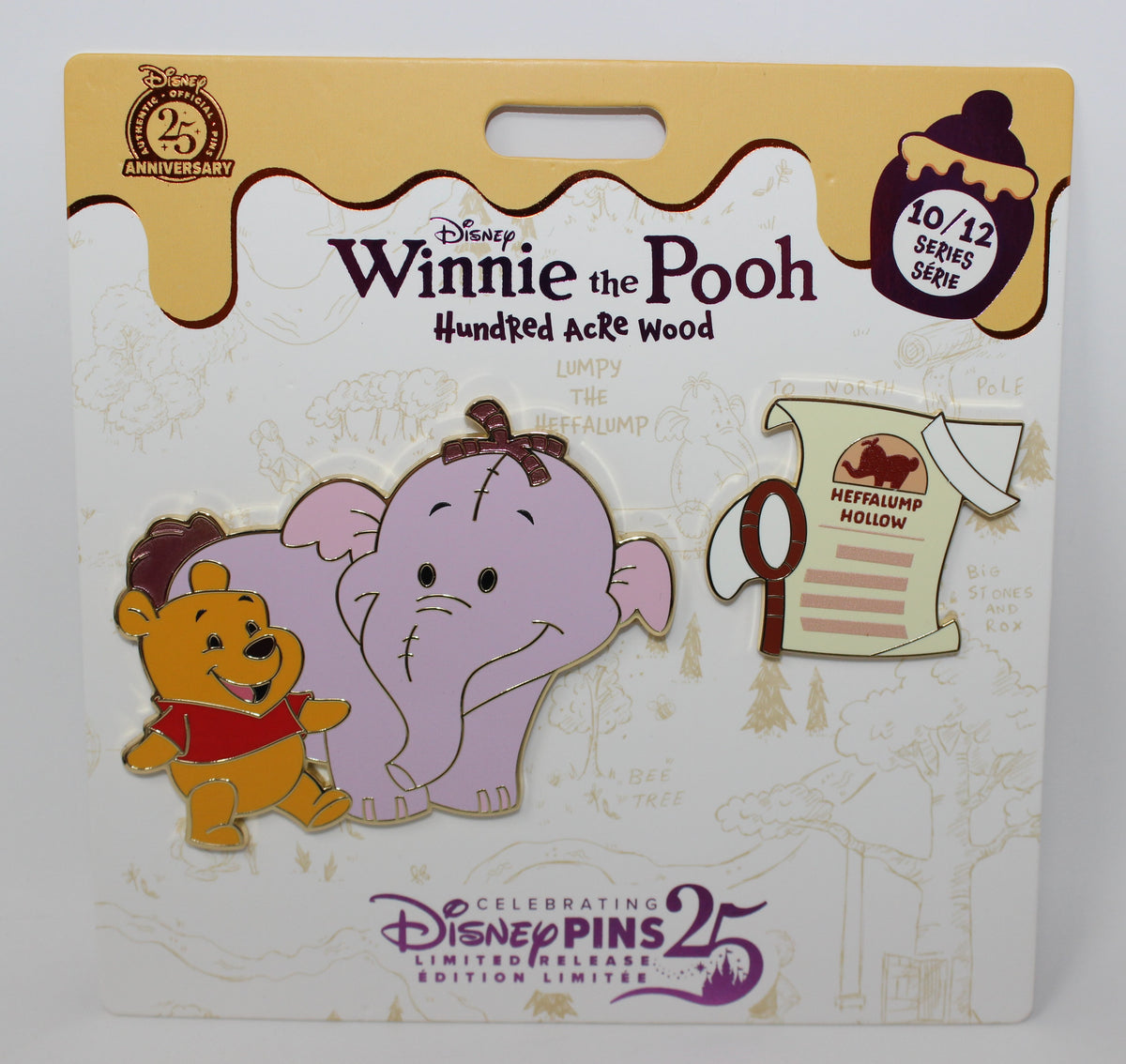 Winnie the Pooh & Lumpy Hundred Acre Wood 10/12 Disney Pin Set