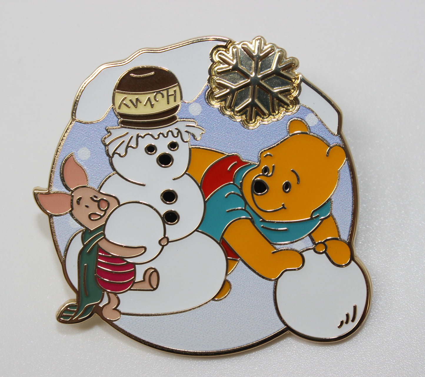 Winnie the Pooh & Piglet Building a Snowman Disney Pin