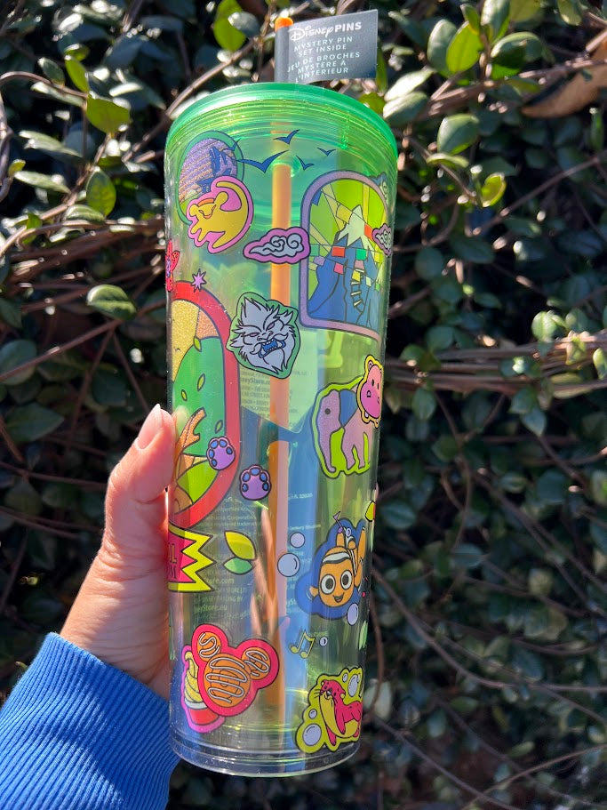 2026 Animal Kingdom Walt Disney World Starbucks Tumbler with Mystery Pins