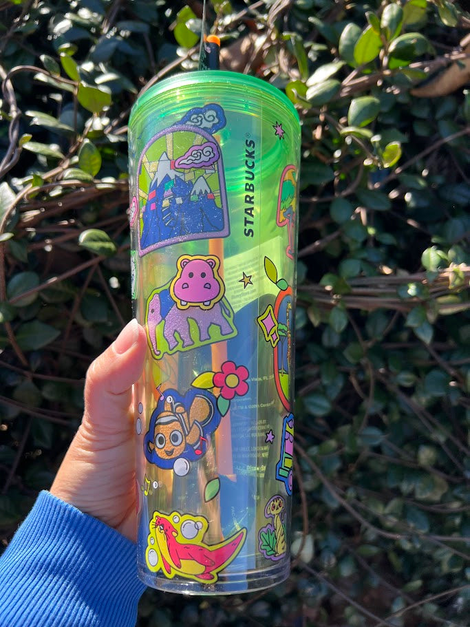 2026 Animal Kingdom Walt Disney World Starbucks Tumbler with Mystery Pins