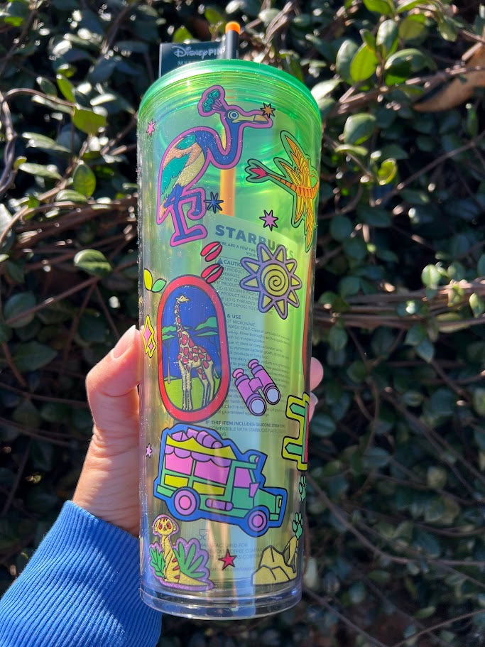 2026 Animal Kingdom Walt Disney World Starbucks Tumbler with Mystery Pins