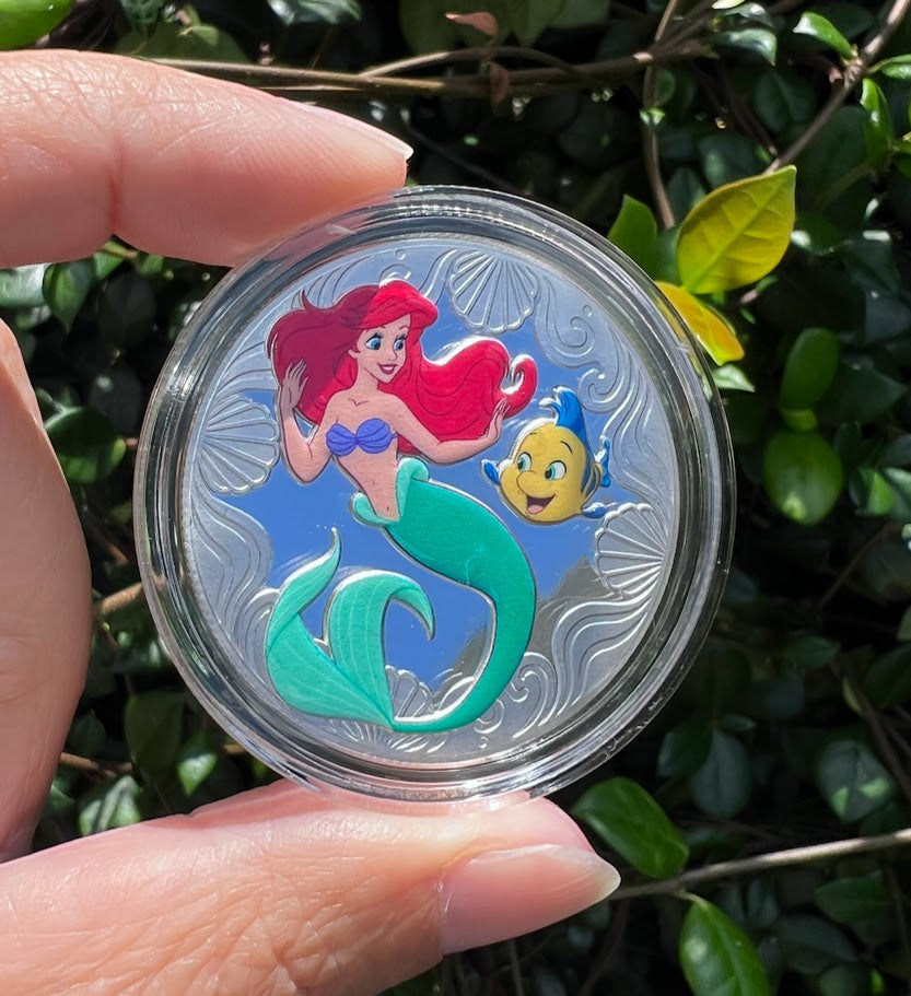 Ariel & Flounder The Magic of Disney Animation Medallion