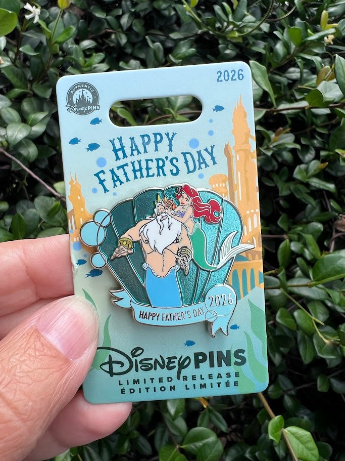 King Triton & Ariel Father’s Day 2026 Limited Release Disney Pin