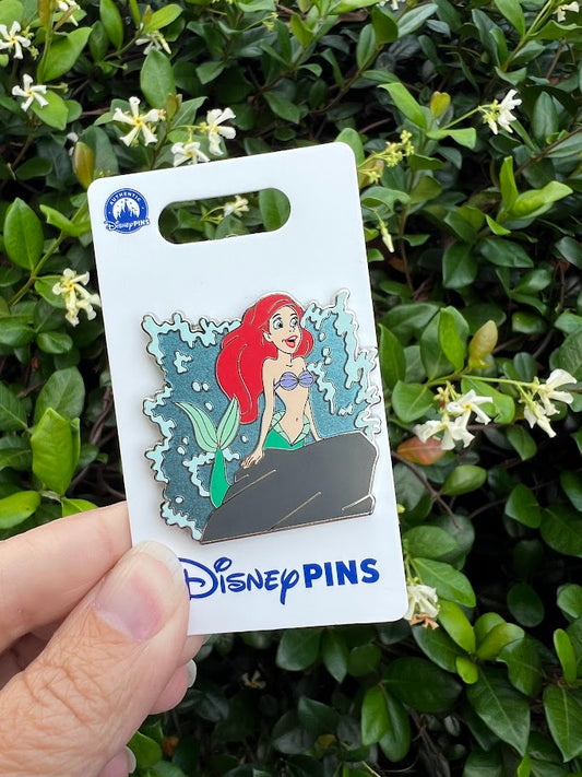 Ariel Singing on Rock Disney Pin