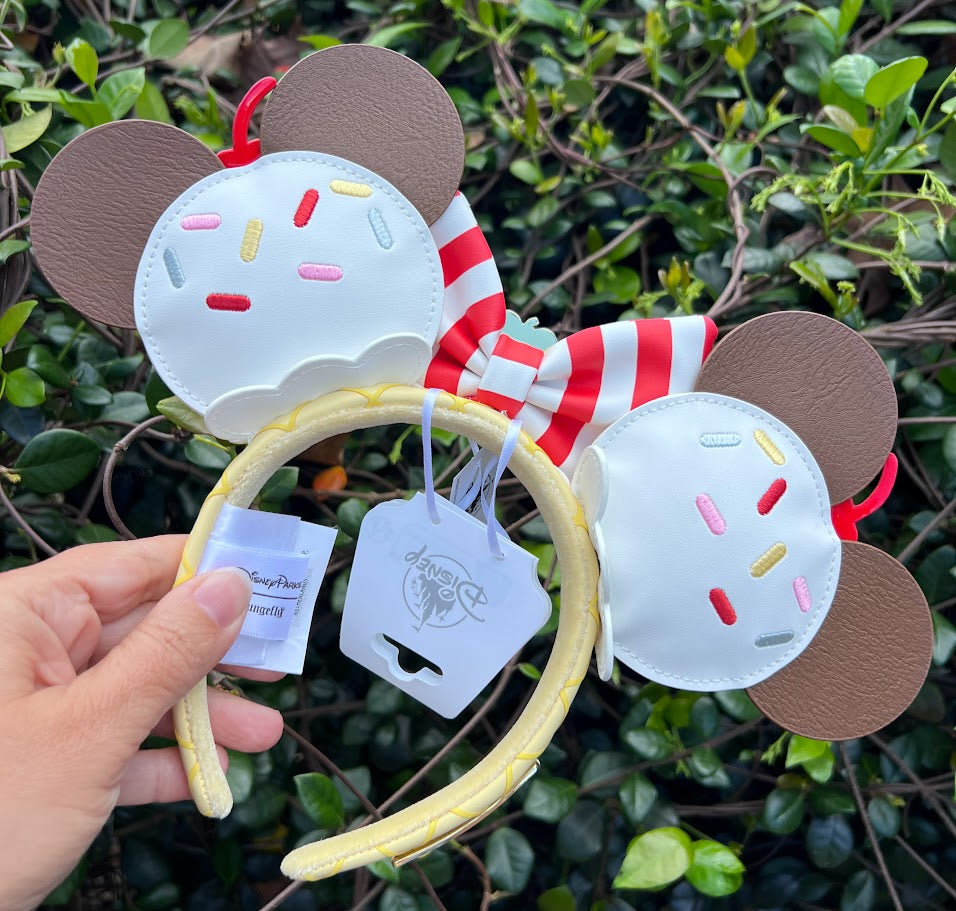 Beaches & Cream Minnie Mouse Ears Loungefly Headband