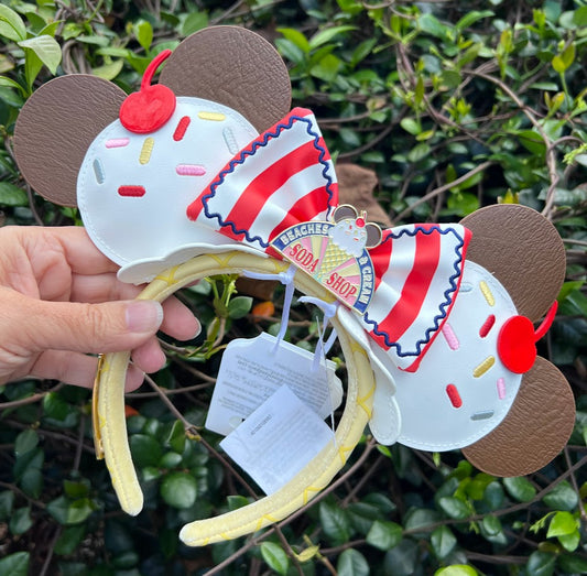 Beaches & Cream Minnie Mouse Ears Loungefly Headband
