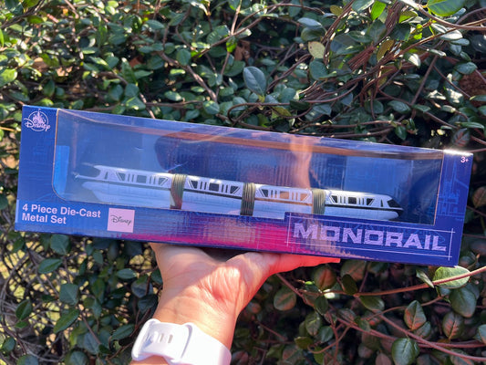 Disney Parks Black Monorail 4 Piece Die-Cast Metal Set