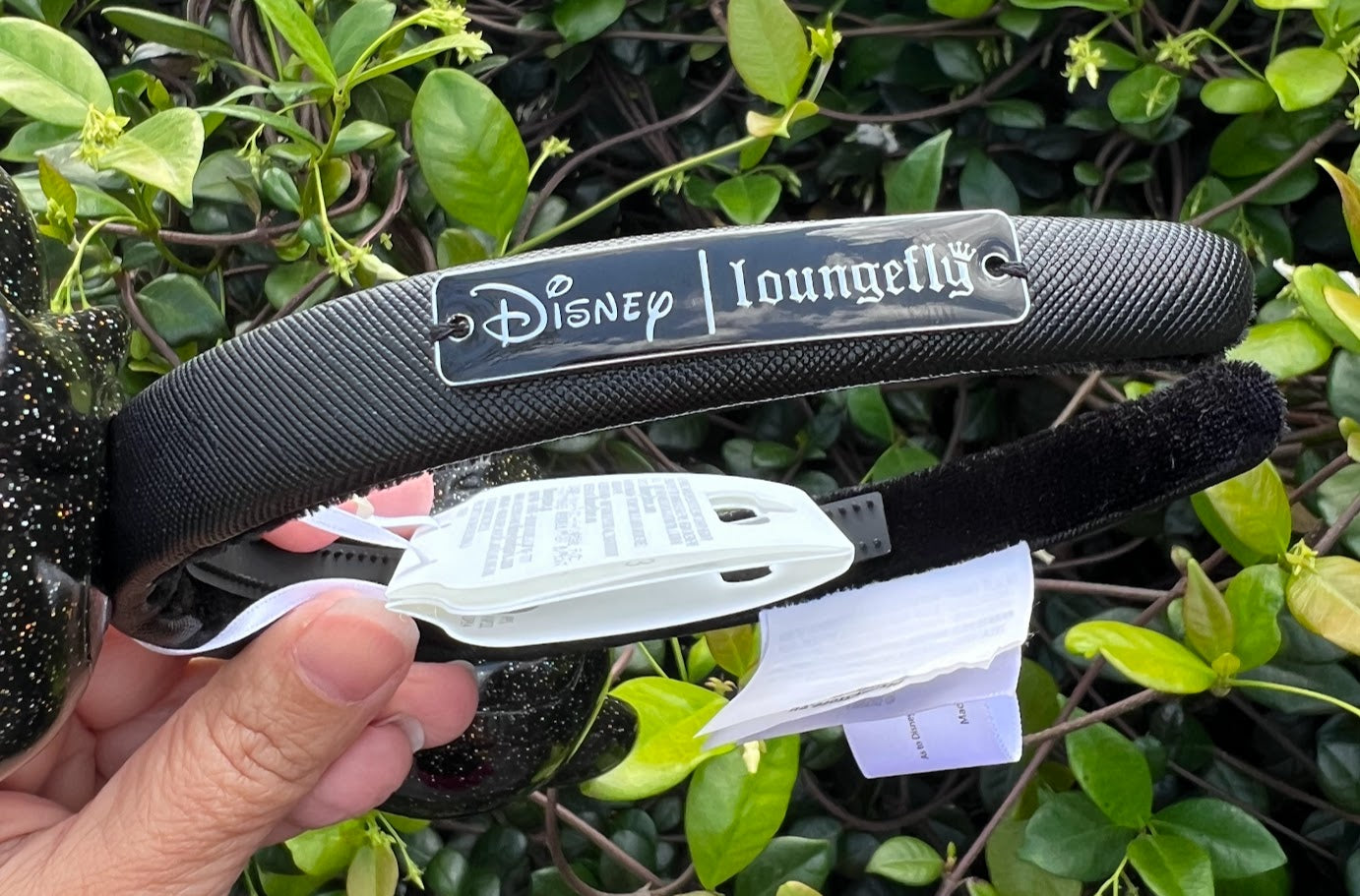 Black Glitter Mickey Mouse Minnie Ears Loungefly Headband