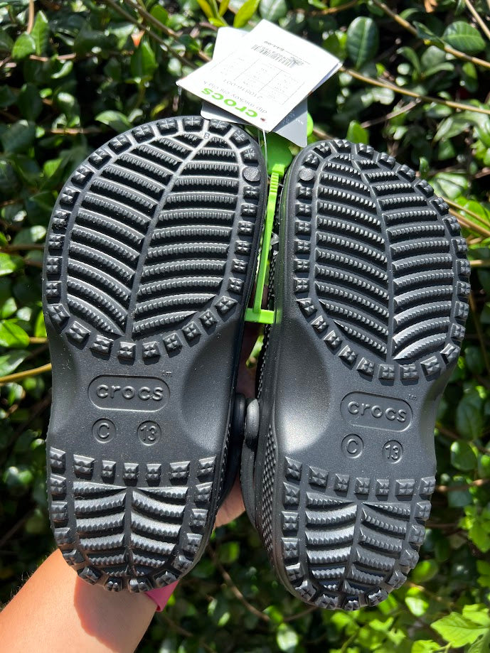 Black Mickey Icon Children's Crocs