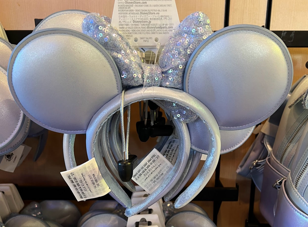 Blue & Lavender Iridescent Minnie Mouse Ears Headband