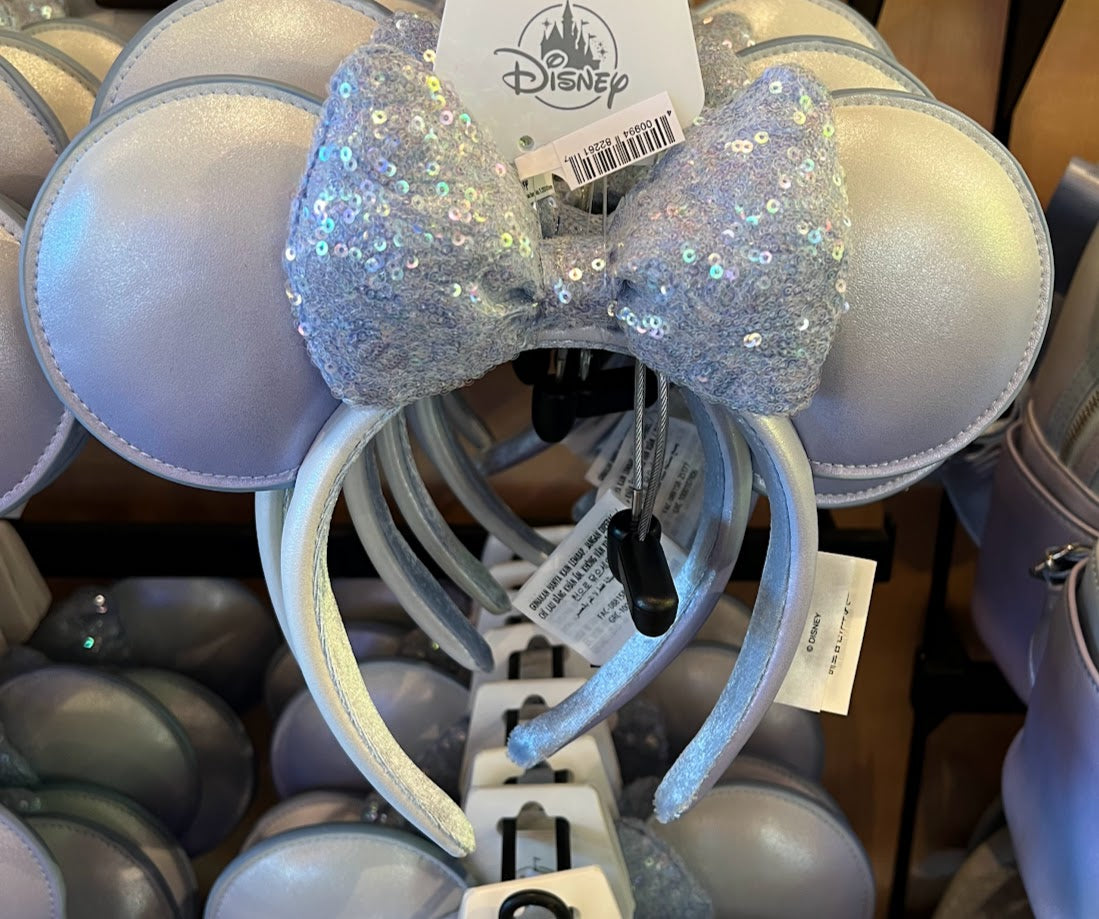Blue & Lavender Iridescent Minnie Mouse Ears Headband