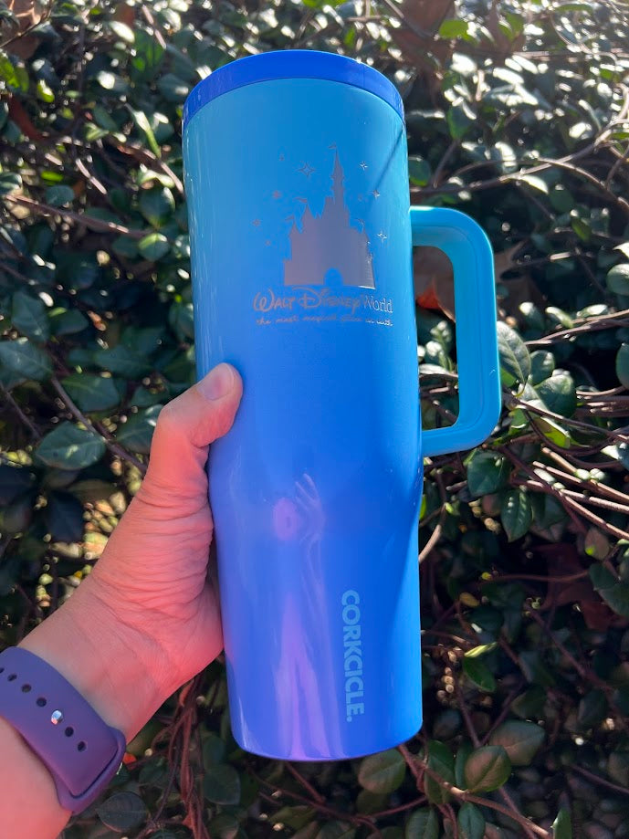 Blue Gradient Walt Disney World Corkcicle Metal Tumbler 40 oz.